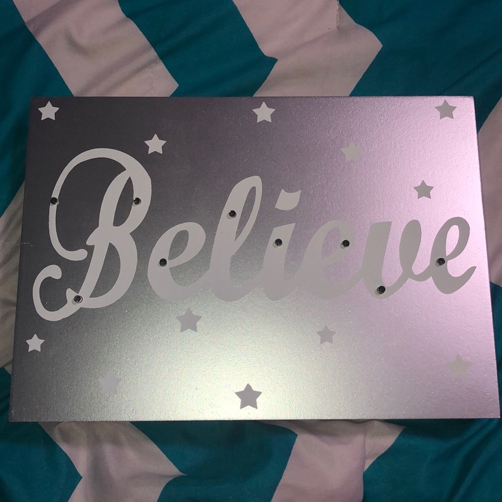 Believe Block Decoration